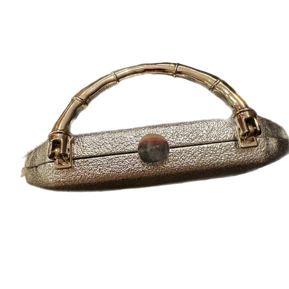 Silver Octagonsl Hard -Shell Evening Clutch - Picture 6 of 8